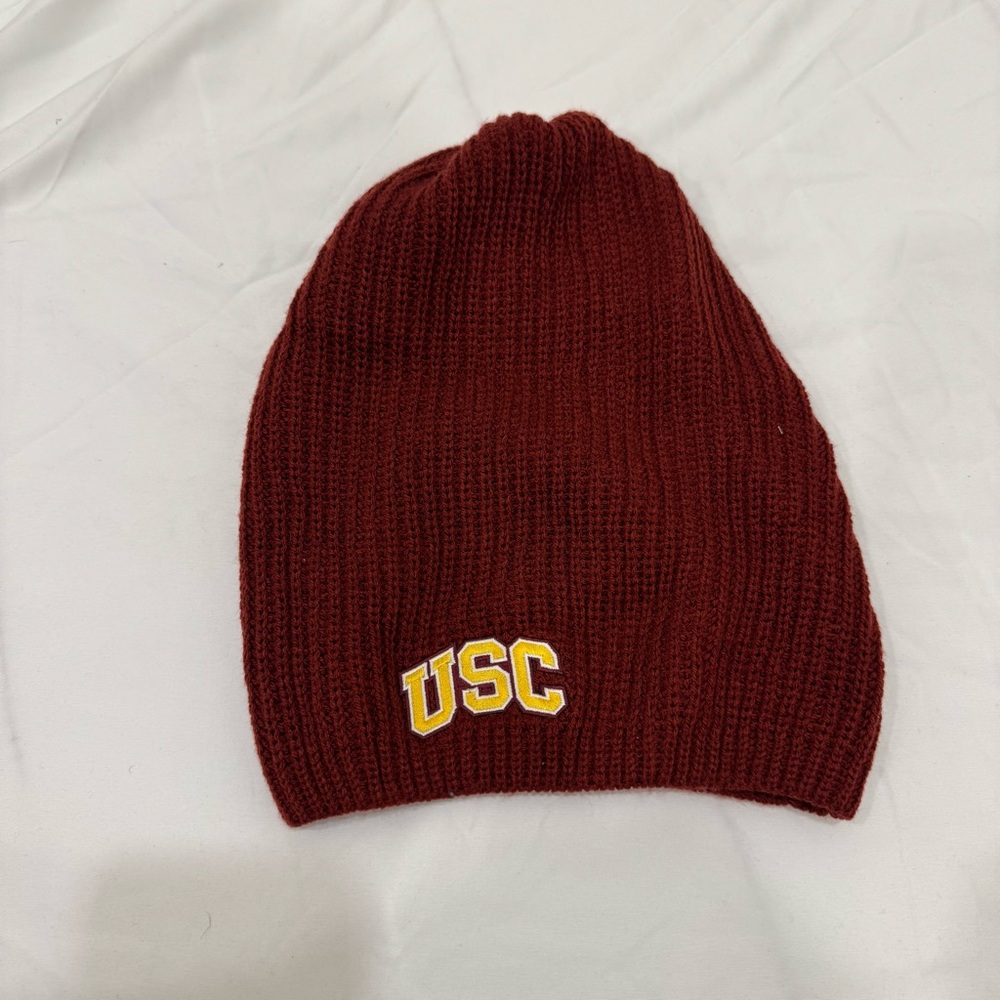 USC Trojans LOGOFIT Maroon Beanie Hat OSFM University of Southern California